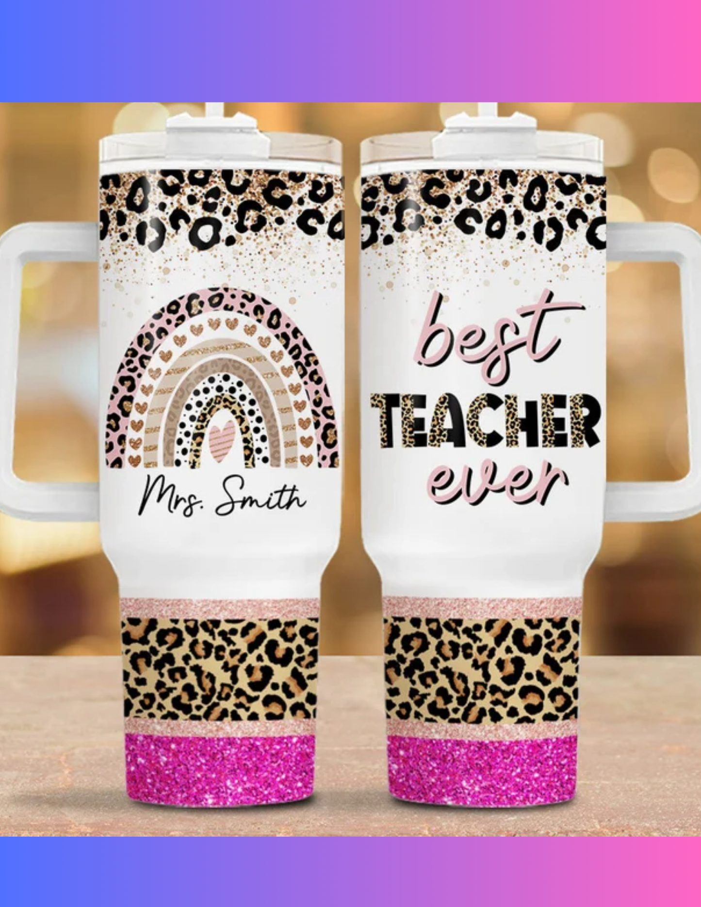 40 OZ TEACHER TUMBLER