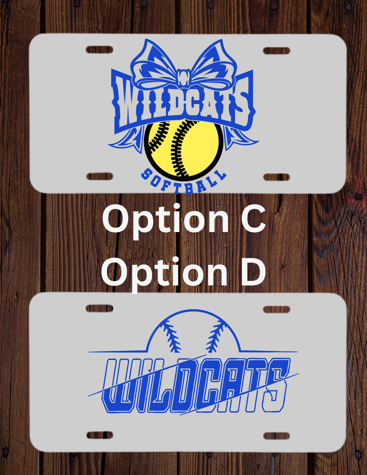 Wildcat softball License Plate