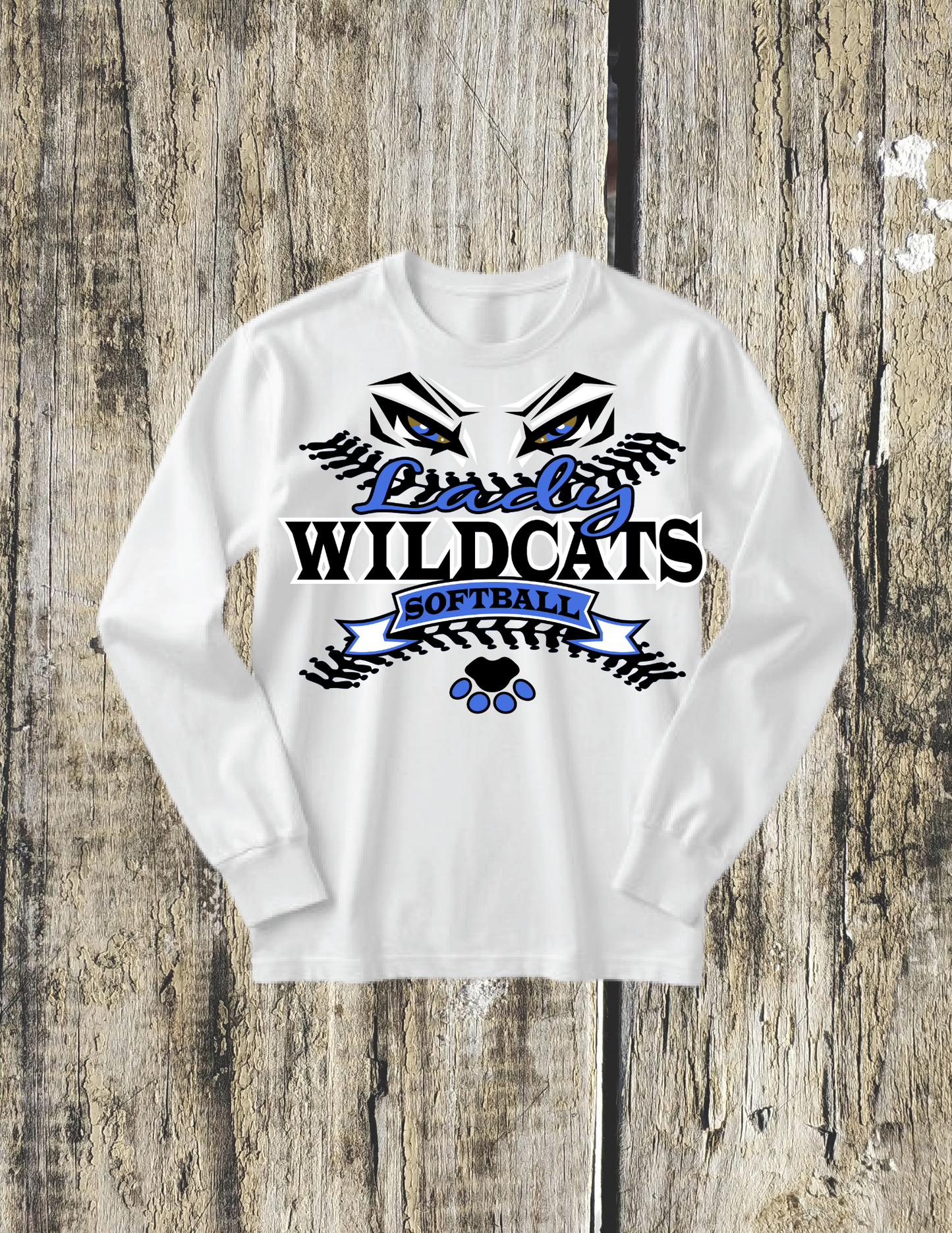 Wildcats Softball Adult Long sleeve