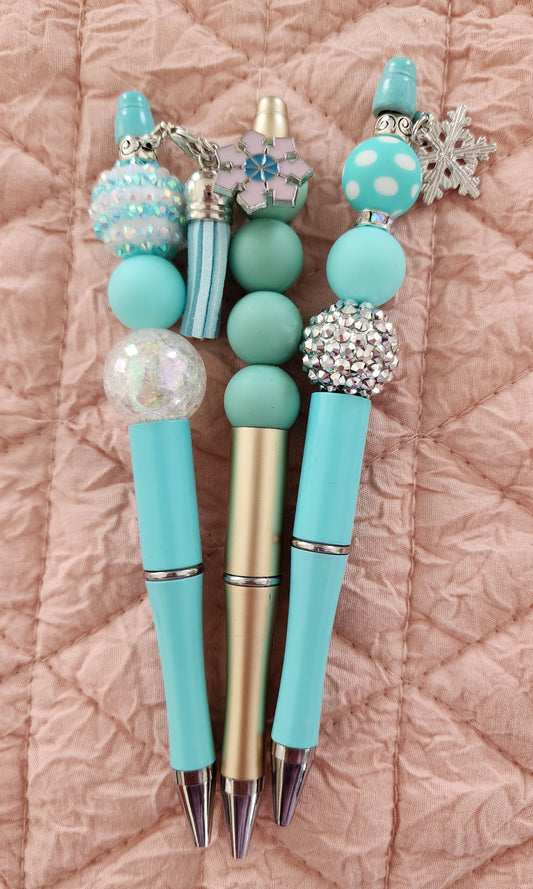Teal pen set
