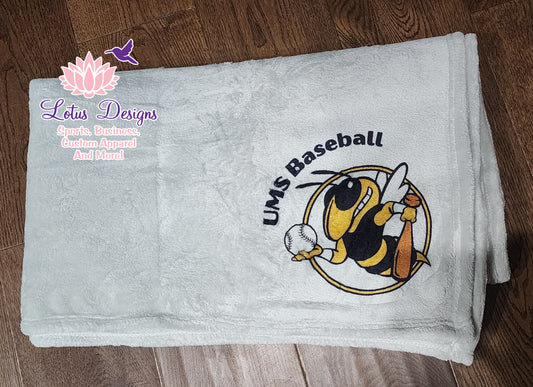 UMS baseball blanket