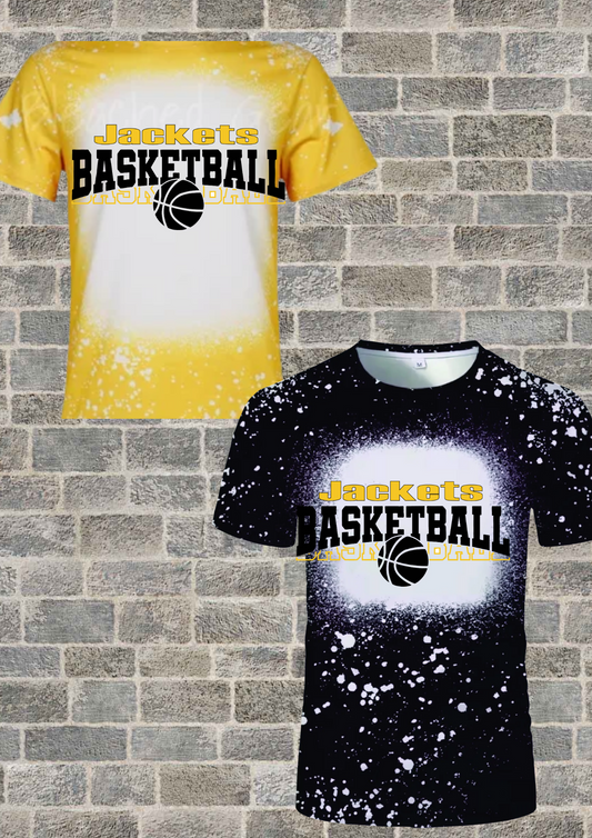BASKETBALL BLEACHED ADULT SHIRT