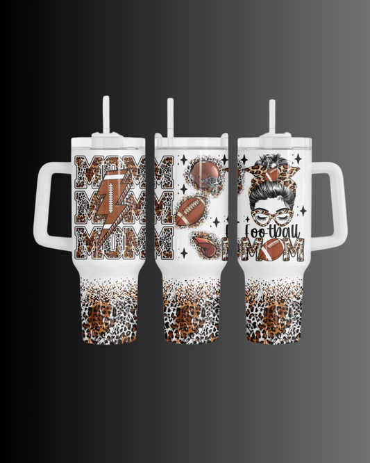40 oz Football Mom Tumbler