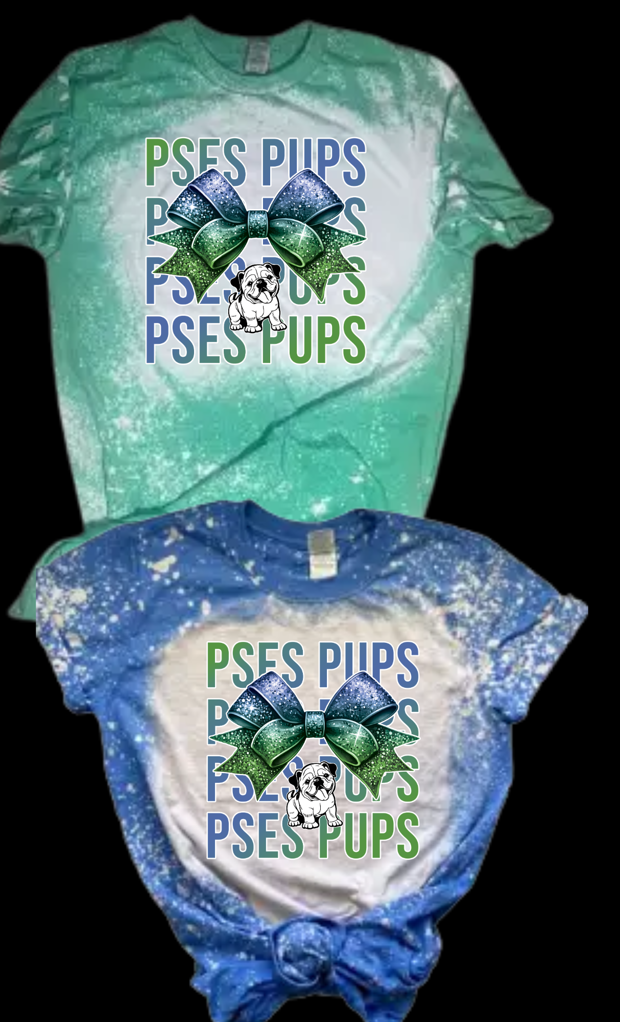 ADULTS PSES PUPS BOW DESIGN