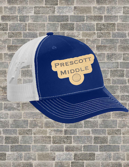 PRESCOTT LEATHER PATCH GOLF HAT