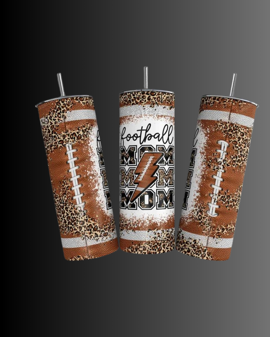 20 oz Football Mom Tumbler