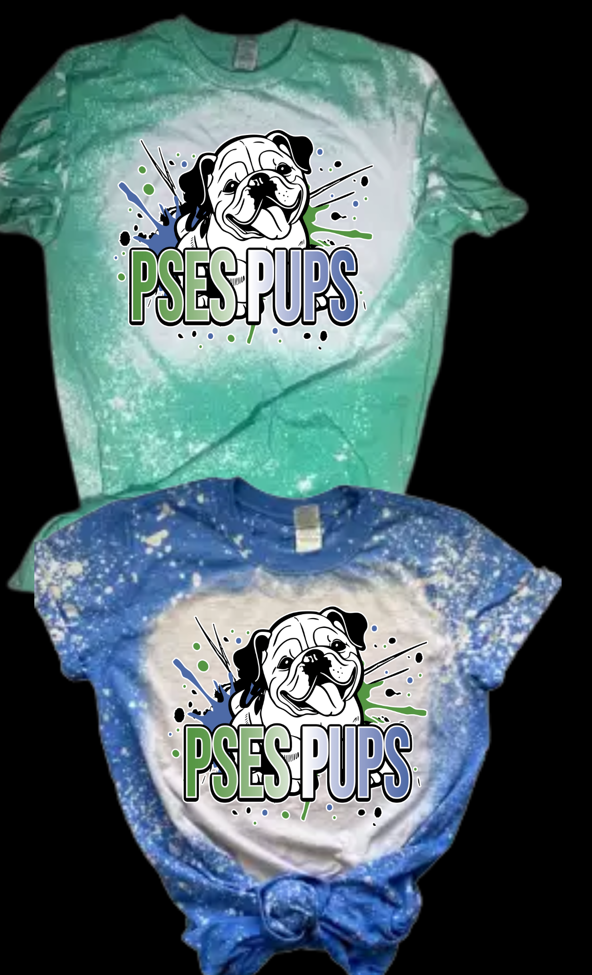 KIDS PSES PUPS SPLATTER DESIGN