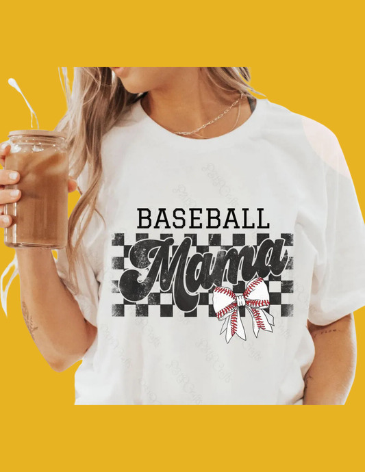 Mama Baseball Bow