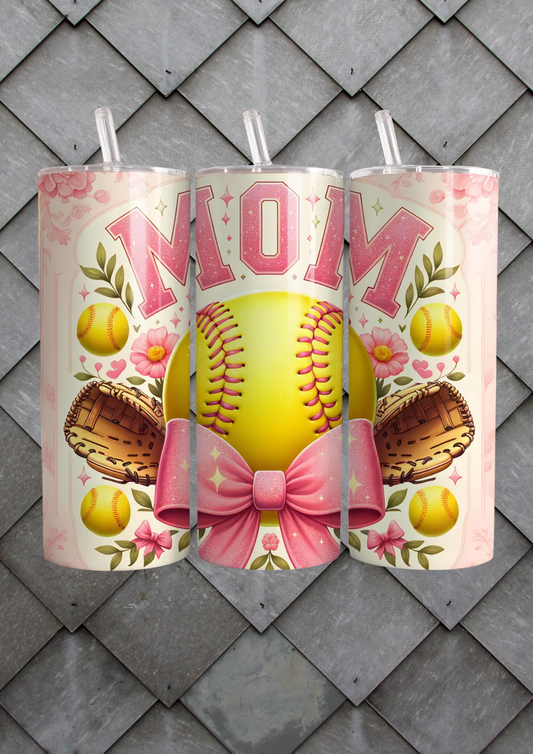 Softball  mom 20 oz Tumbler