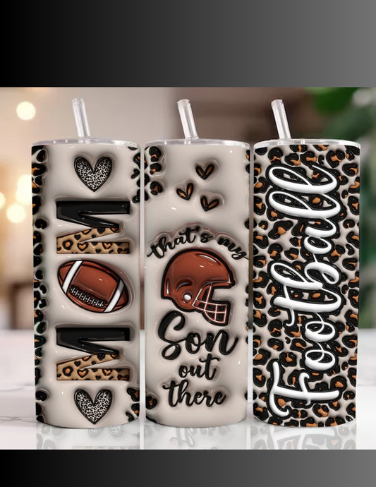 20 OZ FOOTBALL TUMBLER