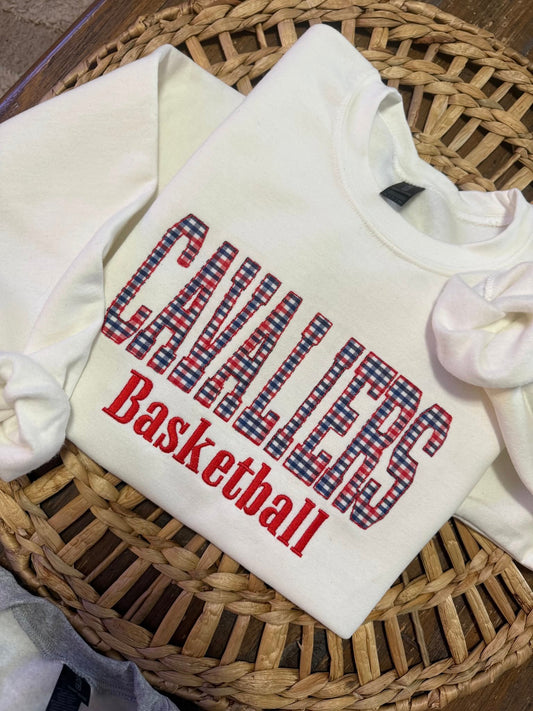 Cavs basketball Embordered shirt