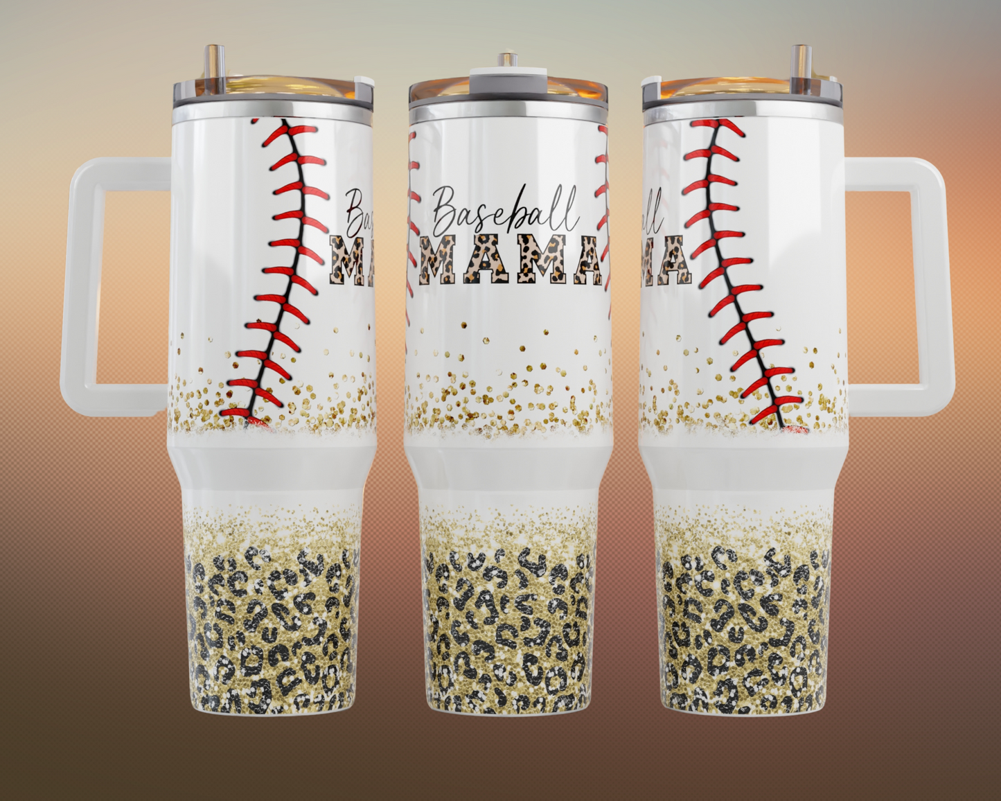 40 oz Baseball Mama