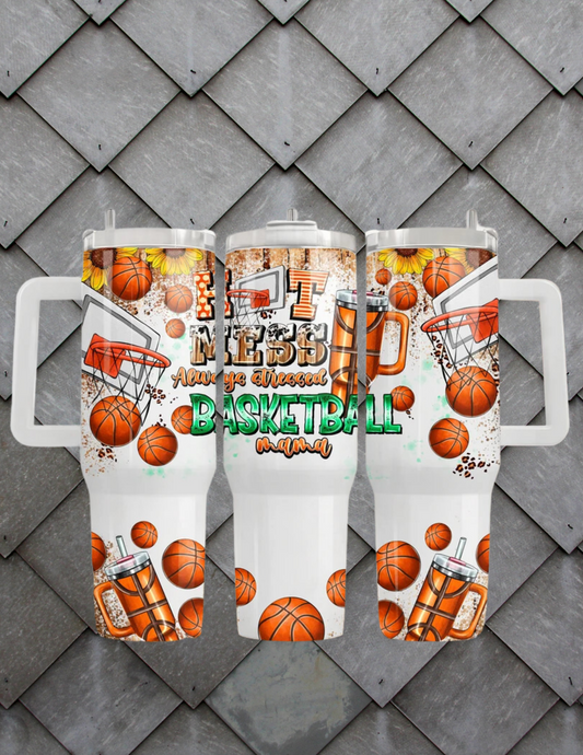 40 OZ BASKETBALL TUMBLER