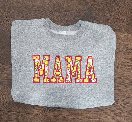 Embordered Softball MAMA