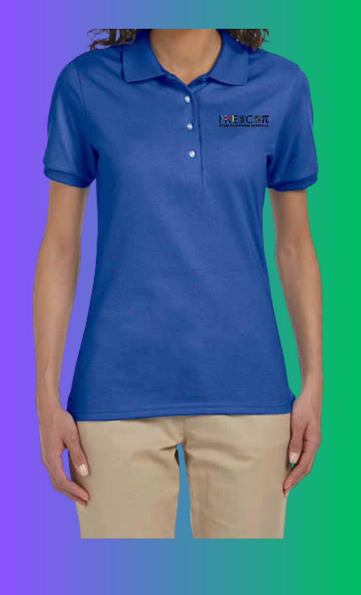 Women's Short Sleeve  Cotton Polo
