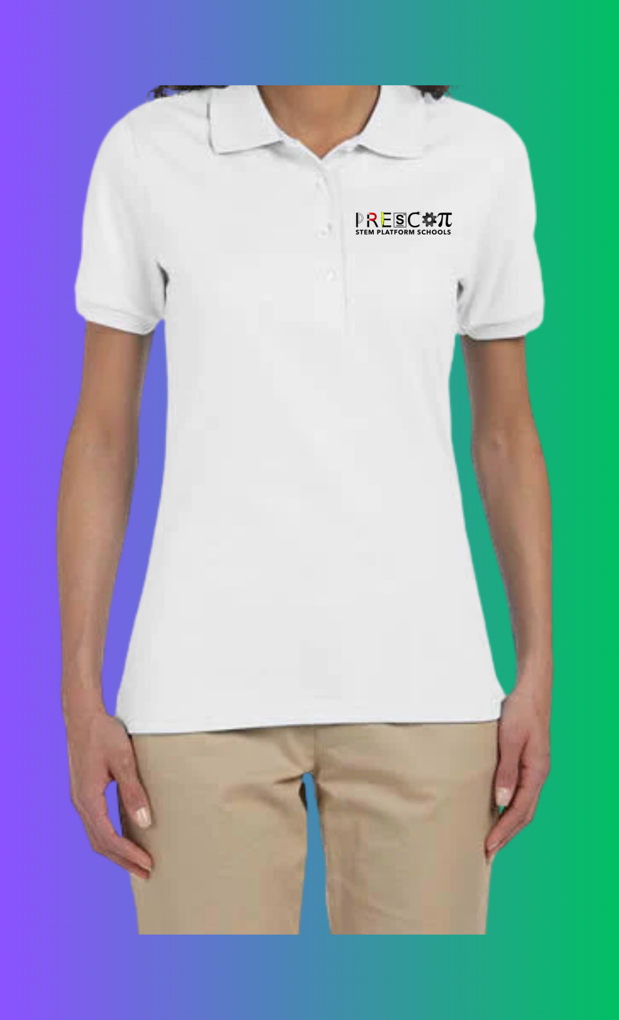 Women's Short Sleeve  Cotton Polo