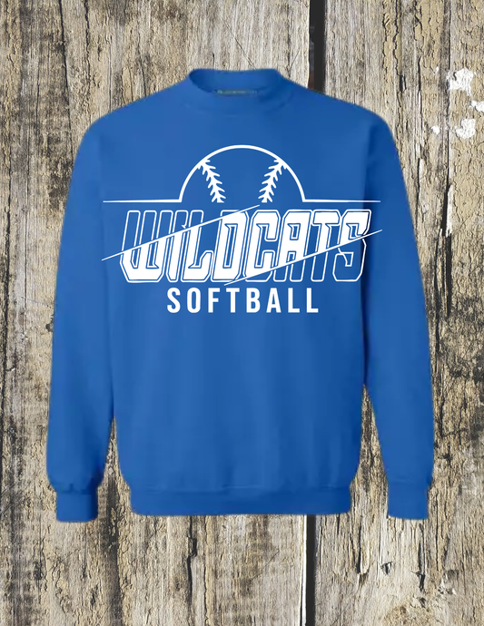 Wildcats Softball Adult Sweatshirt