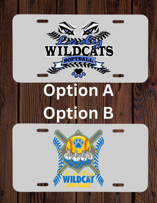 Wildcat softball License Plate