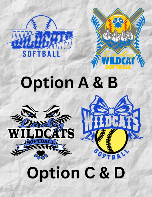 Wildcats Softball Adult T-shirt