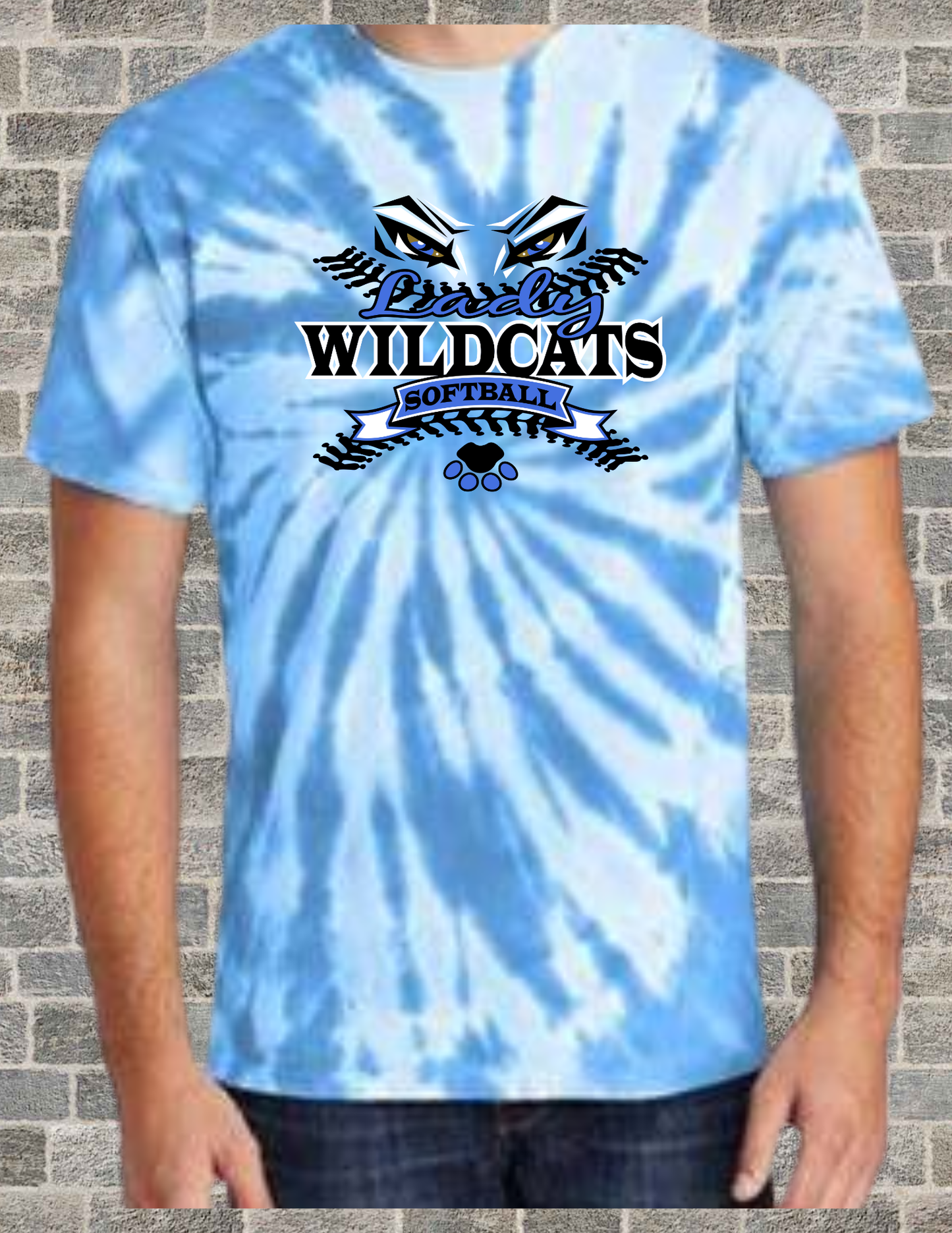 Wildcats Softball youth Tye Dye