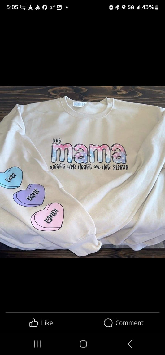Mama valentine shirt