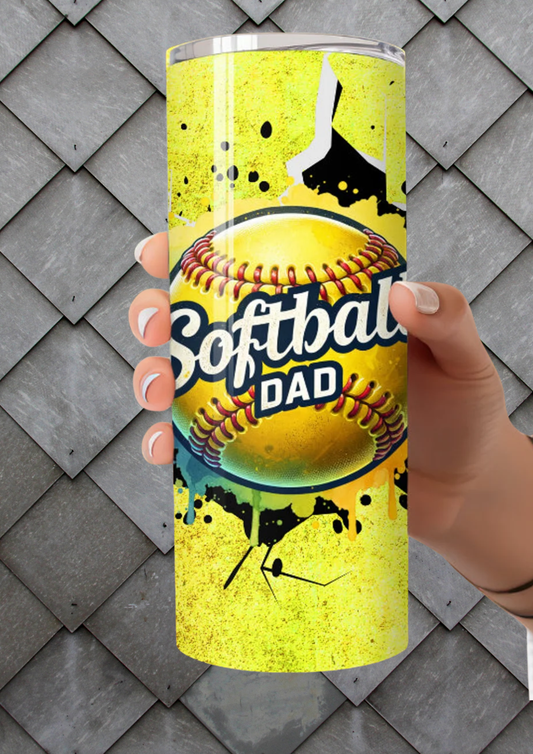 Softball Dad 20 oz Tumbler